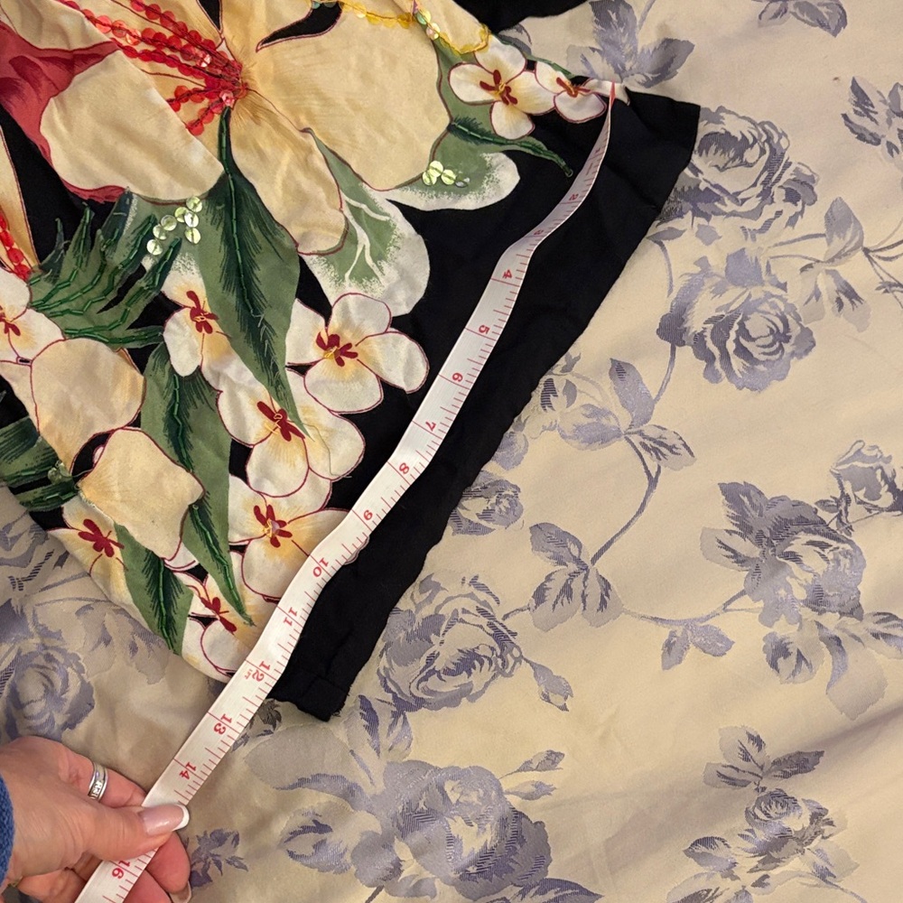 Floral Black Jumpsuit - Picture 13 of 14